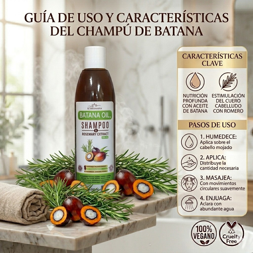 Shampoo de batana y romero