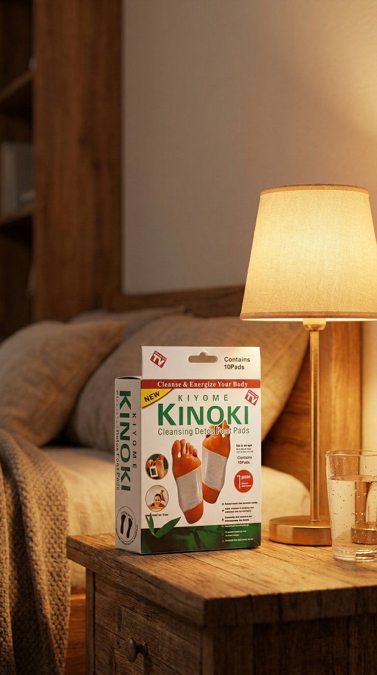 Parches Kinoki · Rutina nocturna para pies